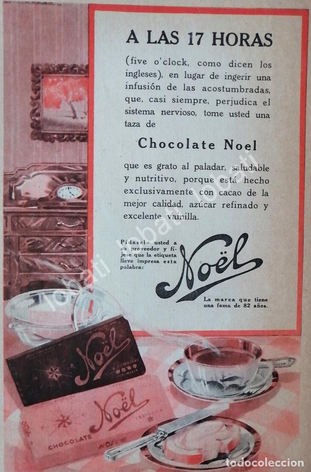 Collectionnisme d'affiches: CARTEL ANTIGUO ORIGINAL DE CHOCOLATES NOEL 1928 /8 ARGENTINA-MEXICO