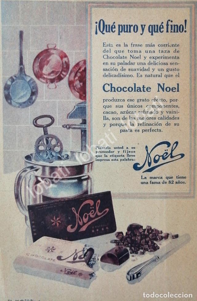 Collectionnisme d'affiches: CARTEL ANTIGUO ORIGINAL DE CHOCOLATES NOEL 1928 /12 ARGENTINA-MEXICO
