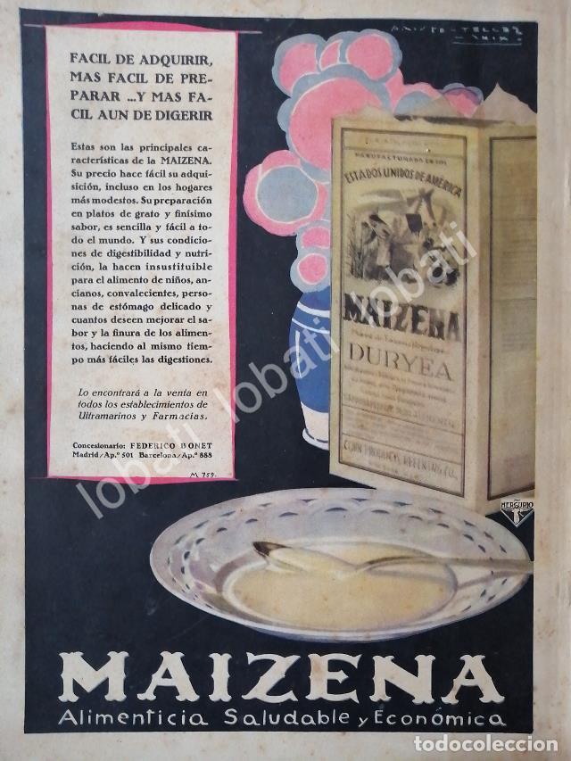 Collectionnisme d'affiches: CARTEL ANTIGUO ORIGINAL DE MAIZENA By DURYEA 1929 PUBLICIDAD ARTISTICA ./13