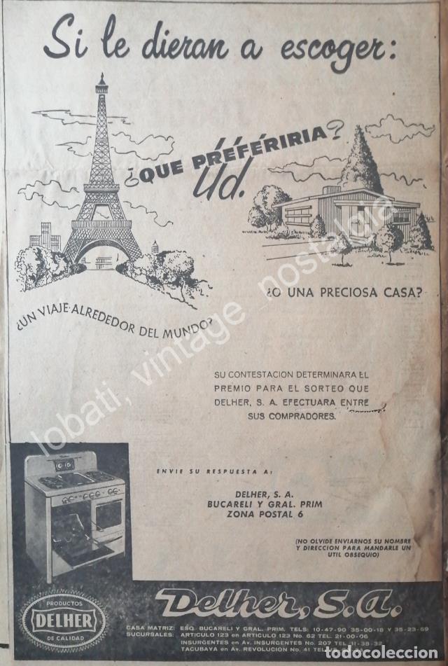 Collectionnisme d'affiches: CARTEL ANTIGUO ORIGINAL DE ESTUFAS DELHER S.A 1958