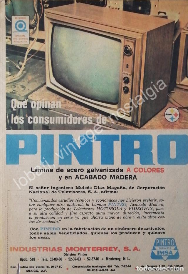 Collectionnisme d'affiches: CARTEL ANTIGUO ORIGINAL DE LAMINA PINTRO DE INDUSTRIAS MONTERREY. IMSA 1969