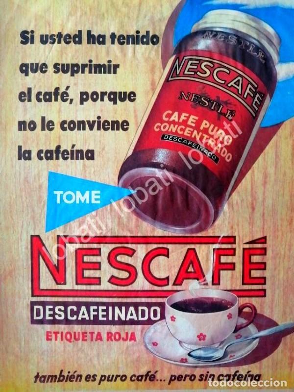 Collectionnisme d'affiches: CARTEL ANTIGUO ORIGINAL DE CAFE NESCAFE 1955 (NESTLE) /48