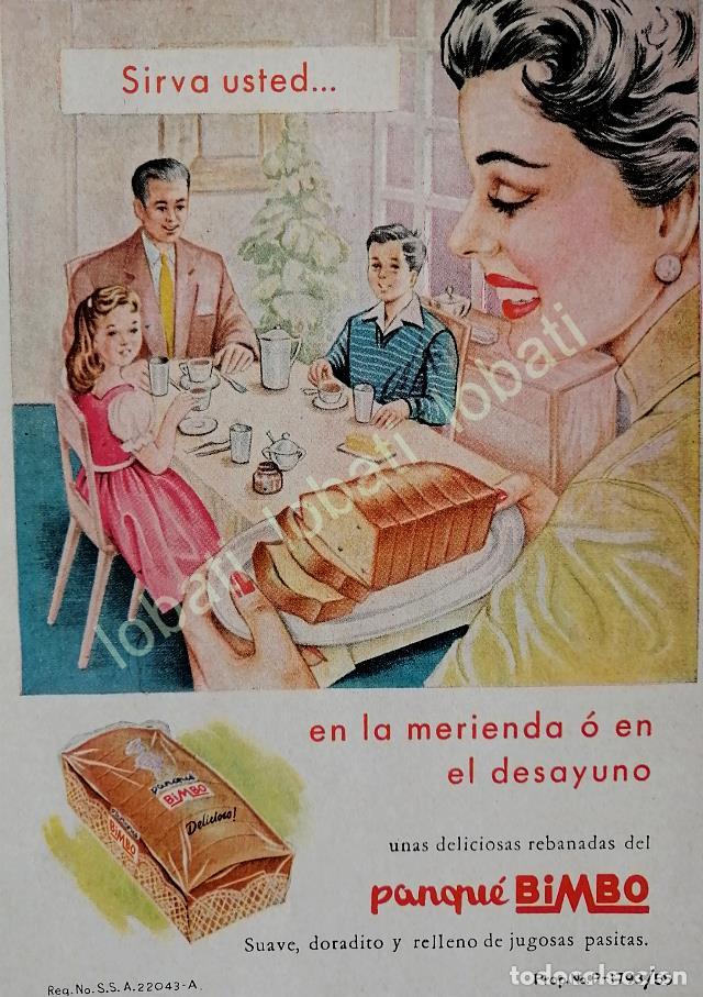 Poster collecting: CARTEL ANTIGUO ORIGINAL DE PANQUE BIMBO 1955 /73 / SUPER RARO