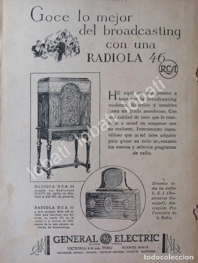 Collectionnisme d'affiches: CARTEL ANTIGUO ORIGINAL DE RADIOS RADIOLA RCA - GENERAL ELECTRIC 1926 / 118