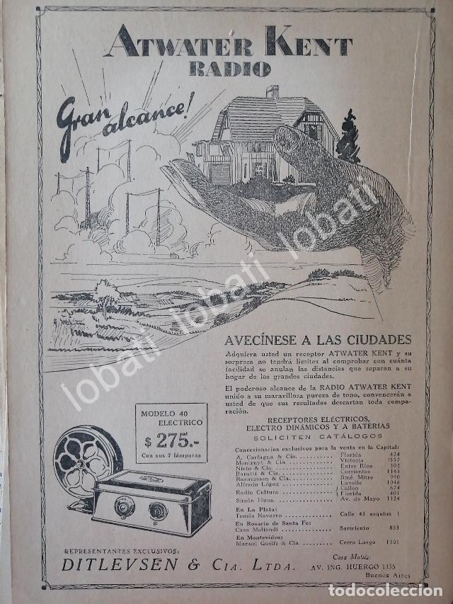 Collectionnisme d'affiches: CARTEL ANTIGUO ORIGINAL DE RADIOS ATWATER KENT 1920s / 123