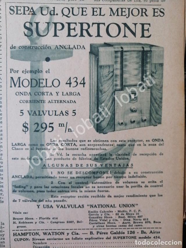 Collectionnisme d'affiches: CARTEL ANTIGUO ORIGINAL DE RADIOS SUPERTONE 434 1930s / 130