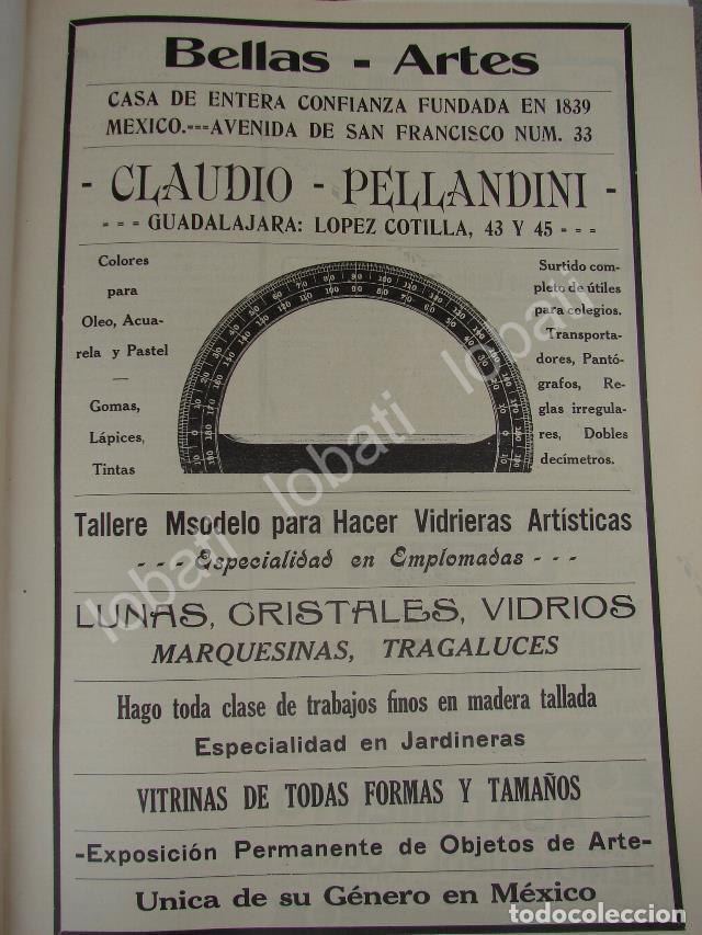 Collectionnisme d'affiches: CARTEL ANTIGUO ORIGINAL DE TIENDA DE DECORACION CLAUDIO PELLANDINI 1909 /3