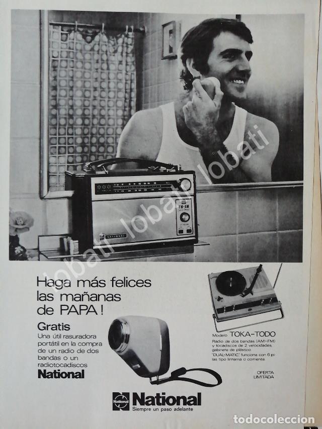 Coleccionismo de carteles: CARTEL ANTIGUO ORIGINAL DE RADIOS Y TORNAMESA NATIONAL 1960s /176