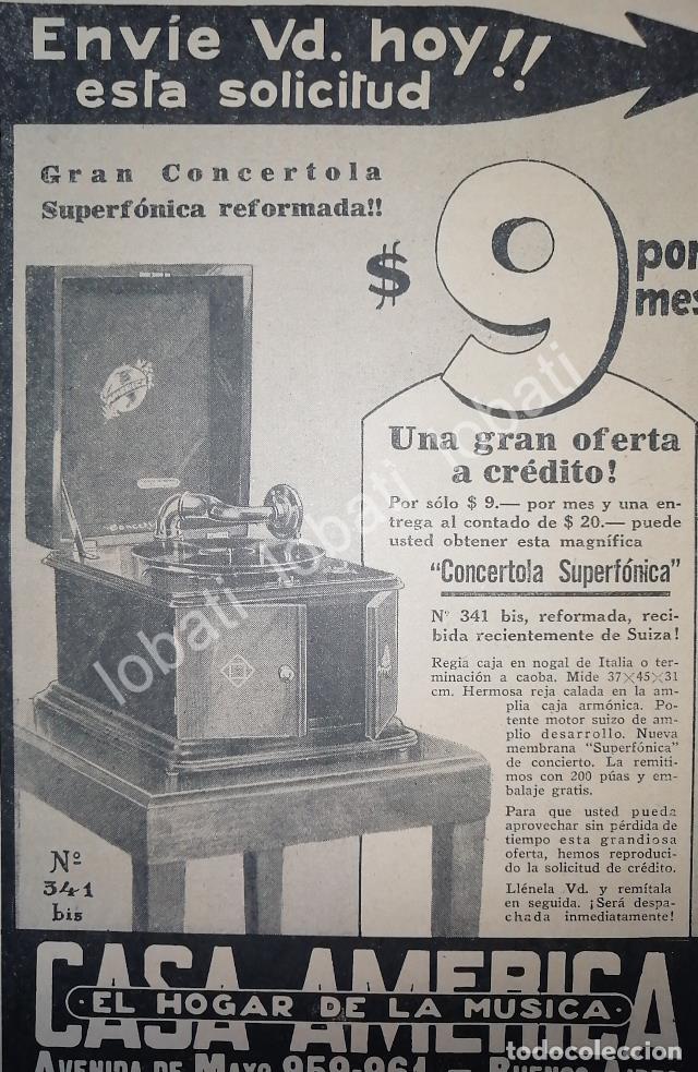 Coleccionismo de carteles: CARTEL ANTIGUO ORIGINAL DE GRAMOFONOS CONCERTOLA SUPERFONICA 1929 /182