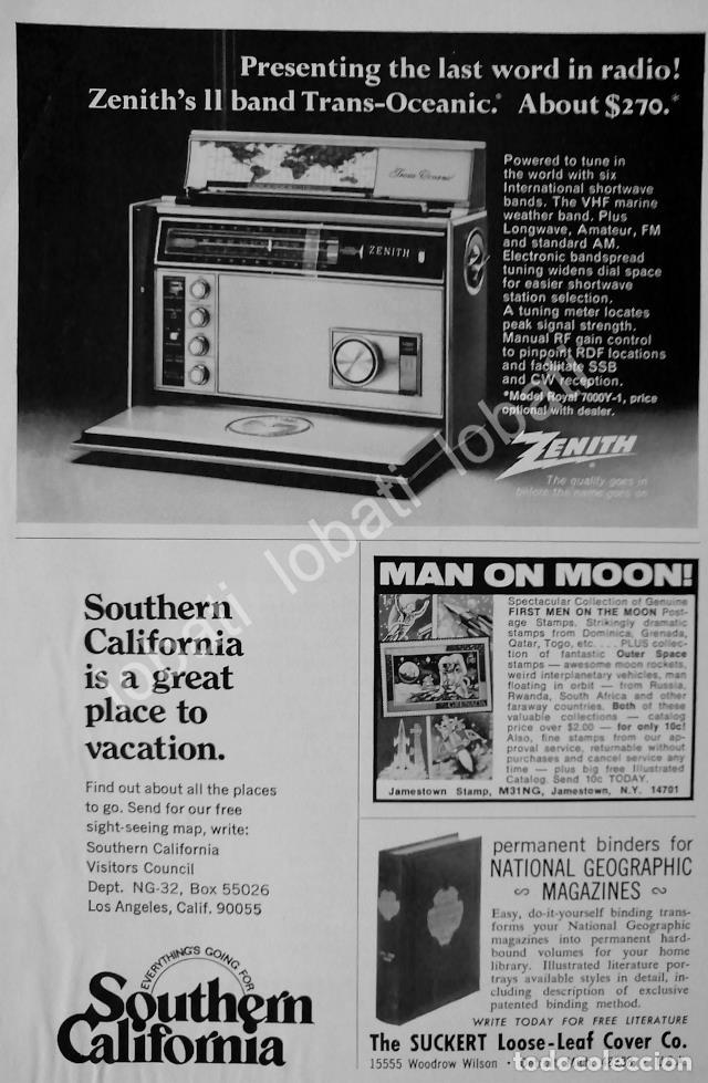 Coleccionismo de carteles: CARTEL ANTIGUO ORIGINAL DE MINI CARTEL RADIO ZENITH TRANSOCEANICO 1950s /189