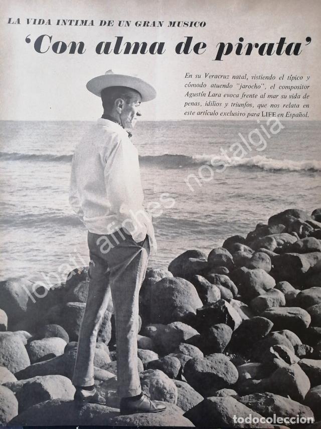 Coleccionismo de carteles: CARTEL ANTIGUO ORIGINAL DE FOTOGRABADO AGUSTIN LARA 1960s