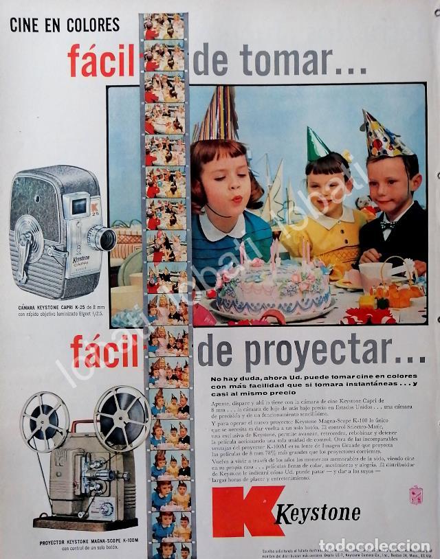 Coleccionismo de carteles: CARTEL ANTIGUO ORIGINAL DE CAMARA DE CINE CAPRI K25 KEYSTONE Y MAS 1956 /2