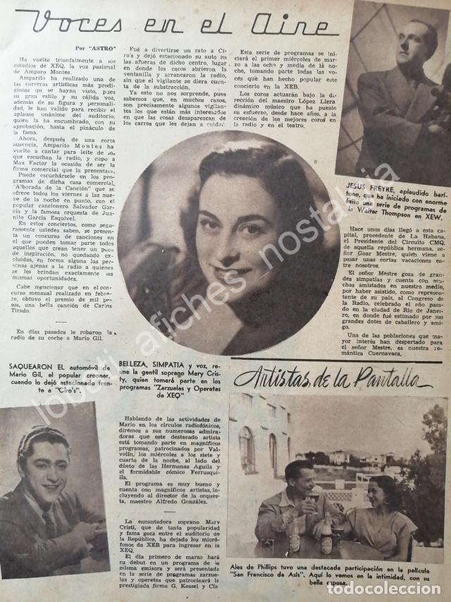 Coleccionismo de carteles: CARTEL ANTIGUO ORIGINAL DE LA CANTANTE MARY CRISTI Y JESUS FREYRE 1947 / FEP