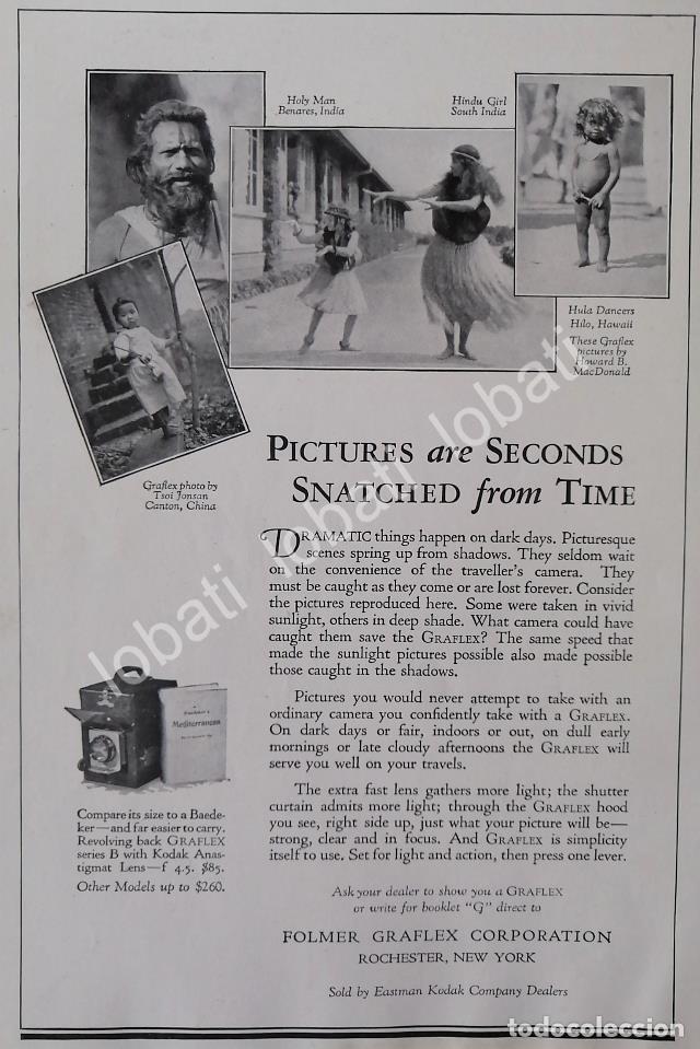 Coleccionismo de carteles: CARTEL ANTIGUO ORIGINAL DE CAMARAS GRAFLEX SERIE B 1920s /11 MUY RARO
