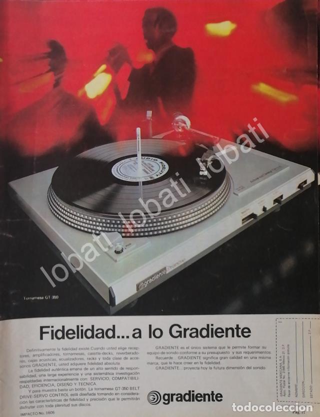 Collectionnisme d'affiches: CARTEL ANTIGUO ORIGINAL DE TORNAMESA GRADIENTE GT-350 1980 /202