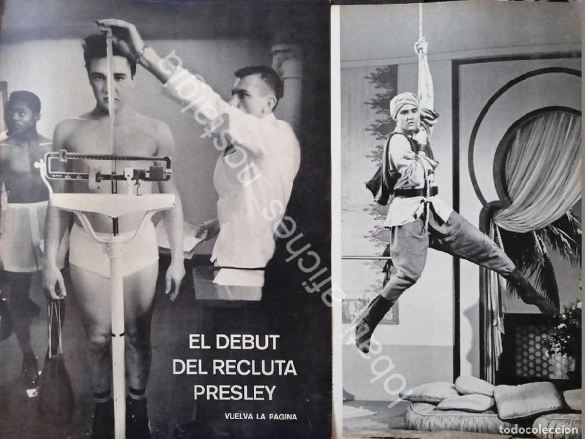 Collectionnisme d'affiches: CARTEL ANTIGUO ORIGINAL DE NOTA. ELVIS PRESLEY DEBUTA COMO RECLUTA 1958