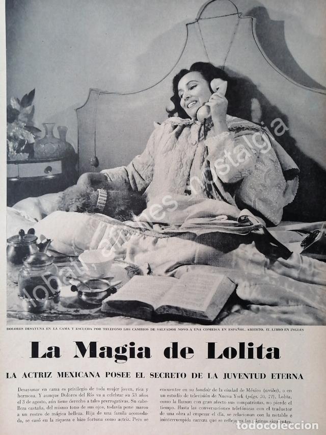 Collectionnisme d'affiches: CARTEL ANTIGUO ORIGINAL DE NOTA. DOLORES DEL RIO 1960s LA MAGIA DE LOLITA