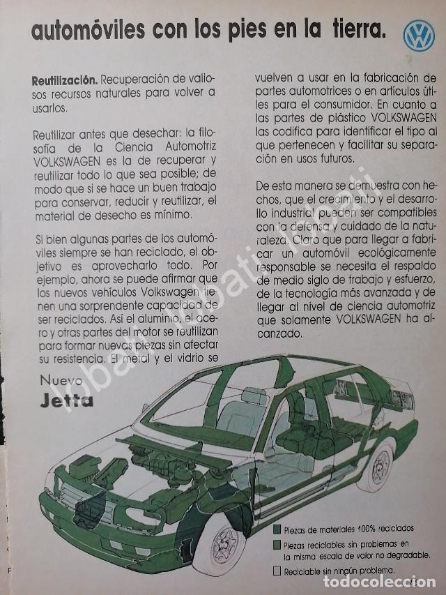 Collectionnisme d'affiches: CARTEL ANTIGUO ORIGINAL DE MINI CARTEL. AUTOS VOLKSWAGEN JETTA 1980s /16