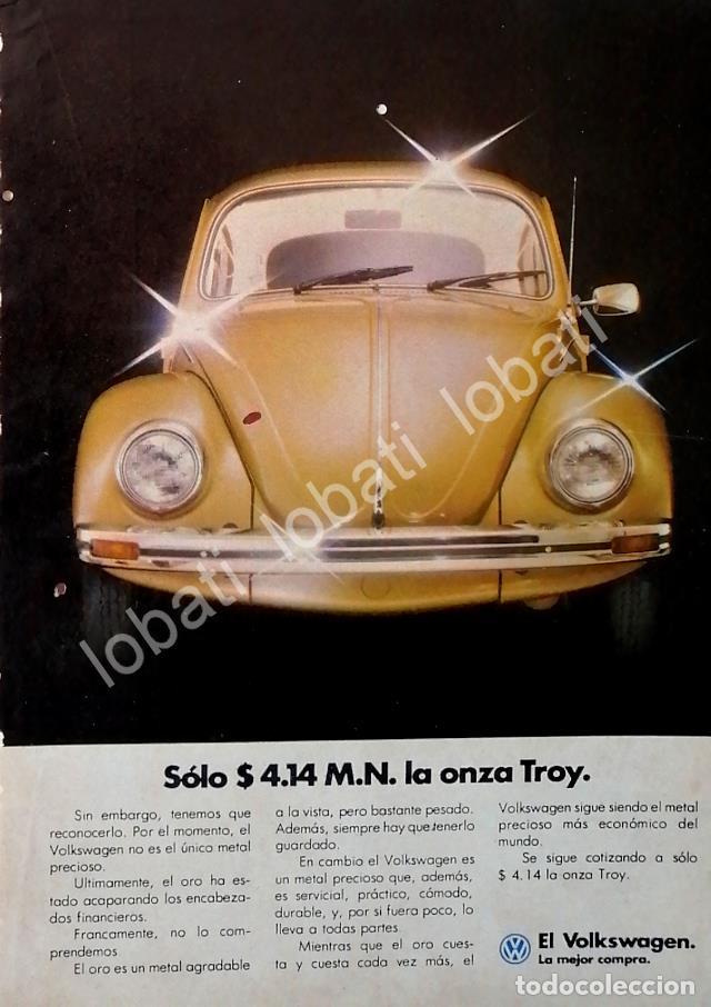 Collectionnisme d'affiches: CARTEL ANTIGUO ORIGINAL DE MINI CARTEL. AUTOS VOLKSWAGEN VOCHO 1968 /15