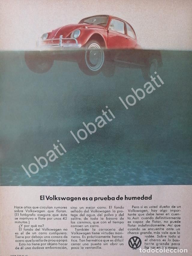 Collectionnisme d'affiches: CARTEL ANTIGUO ORIGINAL DE MINI CARTEL. AUTOS VOLKSWAGEN VOCHO 1967 /20
