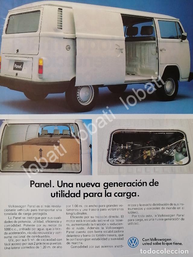 Collectionnisme d'affiches: CARTEL ANTIGUO ORIGINAL DE AUTOS VOLKSWAGEN COMBI (PANEL) 1990 /26