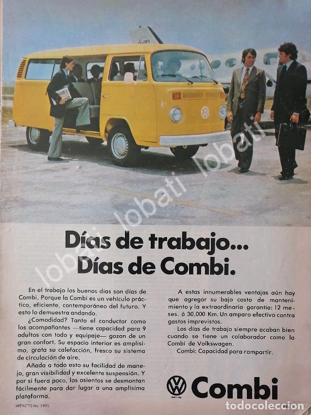Collectionnisme d'affiches: CARTEL ANTIGUO ORIGINAL DE AUTOS VOLKSWAGEN COMBI (PANEL) 1978 /32