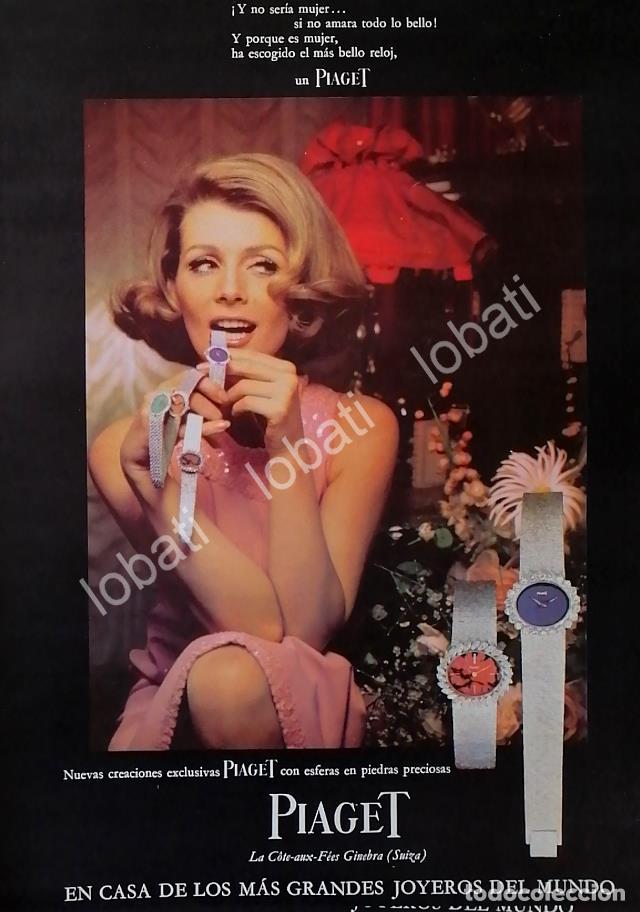 Collectionnisme d'affiches: CARTEL ANTIGUO ORIGINAL DE TERE VELAZQUEZ Y RELOJES PIAGET 1967 / MUY RARO /FEP