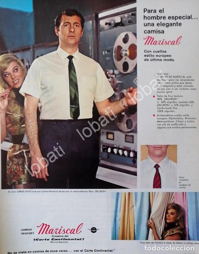 Collectionnisme d'affiches: CARTEL ANTIGUO ORIGINAL DE JORGE LAVAT Y CAMISAS MARISCAL 1968 / FEP 2