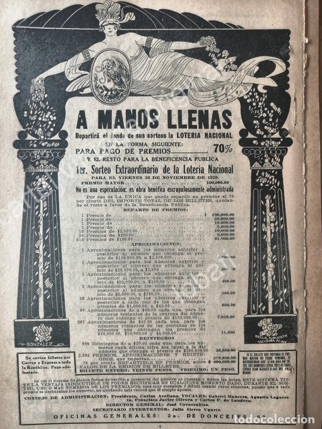Coleccionismo de carteles: CARTEL ANTIGUO ORIGINAL DE RARO AFICHE LOTERIA NACIONAL ART NOUVEAU 1920 /137