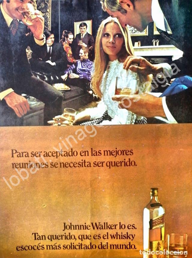 Coleccionismo de carteles: CARTEL ANTIGUO ORIGINAL DE WHISKY JHONNIE WALKER RED LABEL 1960s /13