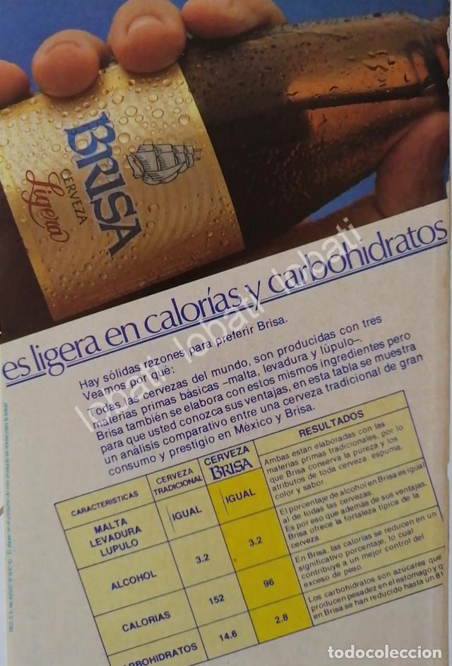 Poster collecting: CARTEL ANTIGUO ORIGINAL DE CERVEZA BRISA 1985s MINI CARTEL LA PRIMERA CERVEZA LIGHT /3