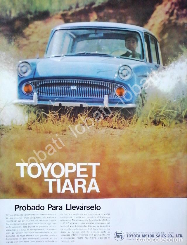 Coleccionismo de carteles: CARTEL ANTIGUO ORIGINAL DE AUTOS TOYOTA TOYOPET TIARA 1963 /234
