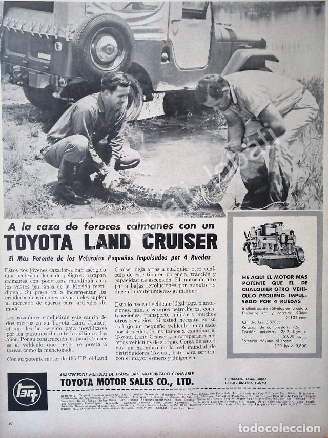 Coleccionismo de carteles: CARTEL ANTIGUO ORIGINAL DE AUTOS TOYOTA LAND CRUISER 1953 /233