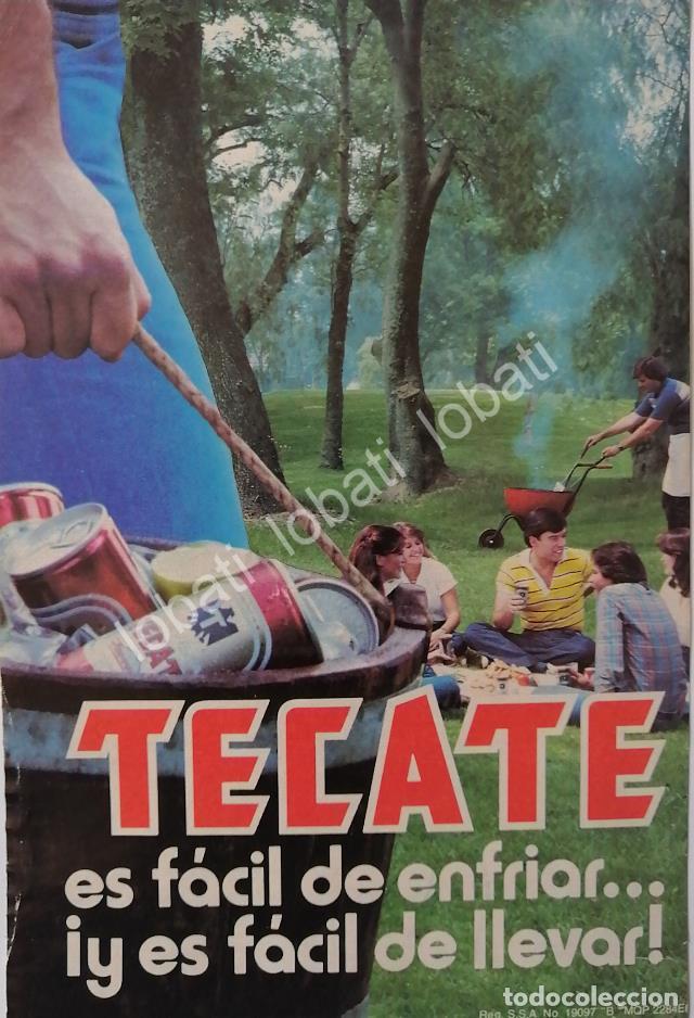 Poster collecting: CARTEL ANTIGUO ORIGINAL DE CERVEZA TECATE 1984 / MINI CARTEL /8
