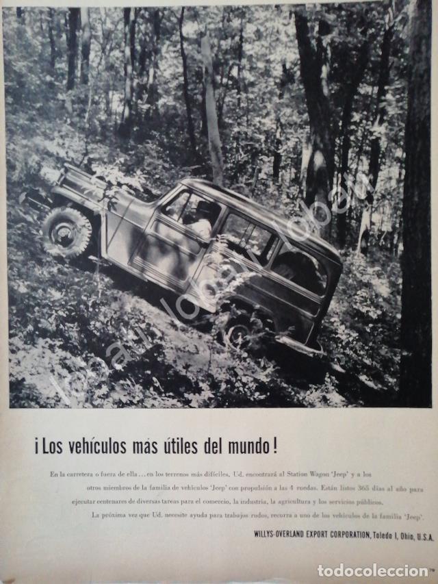 Poster collecting: CARTEL ANTIGUO ORIGINAL DE AUTOS WILLYS STATION WAGON 1953 /254