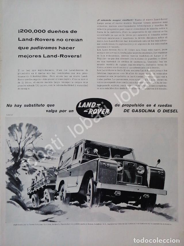 Poster collecting: CARTEL ANTIGUO ORIGINAL DE AUTOS CAMIONETA LAND ROVER UNIVERSAL 1950s/270