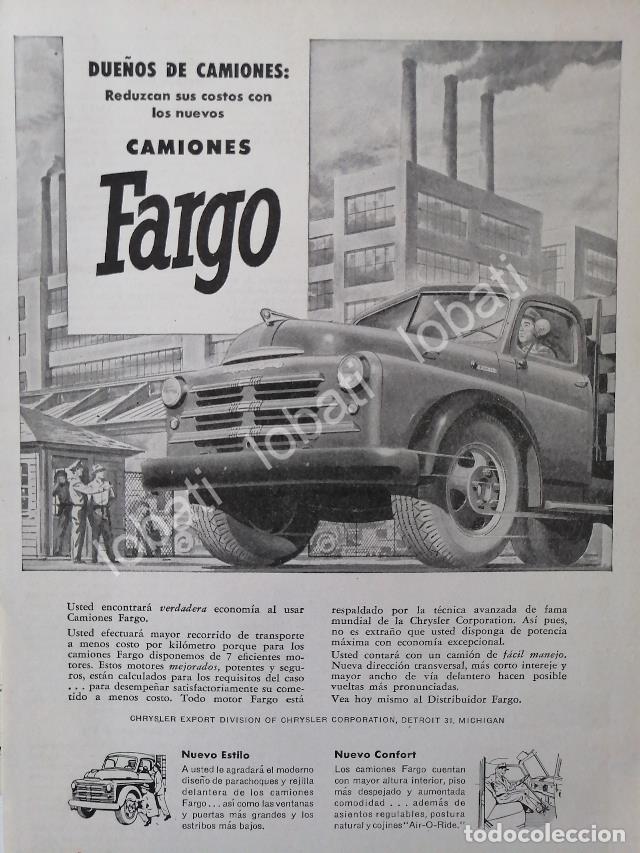 Poster collecting: CARTEL ANTIGUO ORIGINAL DE CAMIONES DODGE FARGO 1948 /5