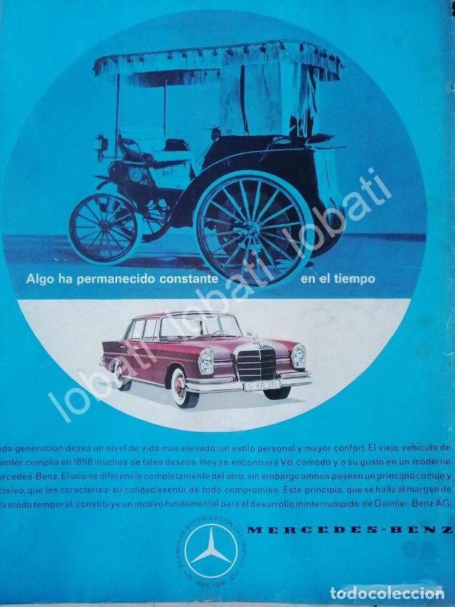 Poster collecting: CARTEL ANTIGUO ORIGINAL DE AUTOS MERCEDEZ BENZ 75 SKR311 ANIVERSAIO 1961 /273