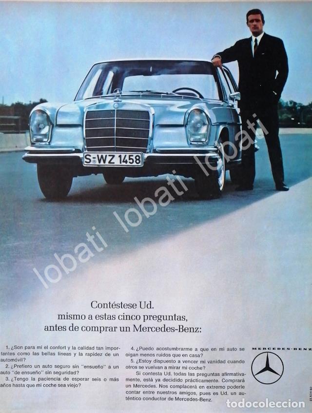 Poster collecting: CARTEL ANTIGUO ORIGINAL DE AUTOS MERCEDES BENZ SERIE S 1961 /282