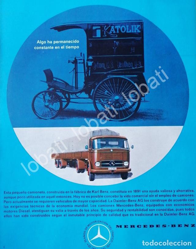 Poster collecting: CARTEL ANTIGUO ORIGINAL DE AUTOS MERCEDEZ BENS 75 ANIVERSARIO 1961 /289
