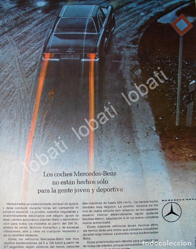 Poster collecting: CARTEL ANTIGUO ORIGINAL DE AUTOS MERCEDES BENZ SE 1964 /300