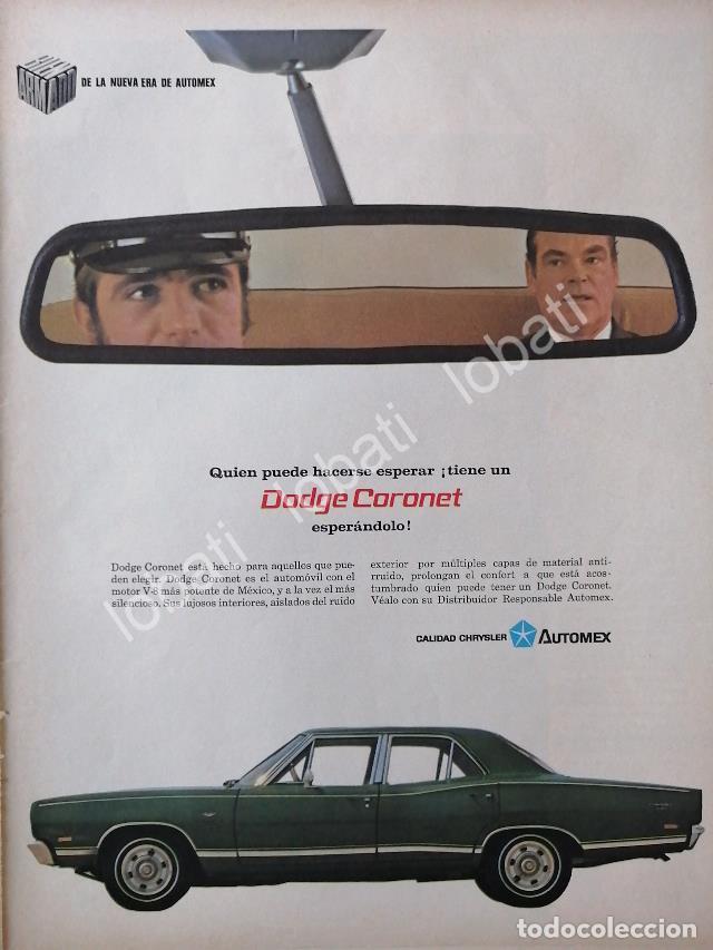 Coleccionismo de carteles: CARTEL ANTIGUO ORIGINAL DE AUTOS CHRYSLER DODGE CORONET 1977