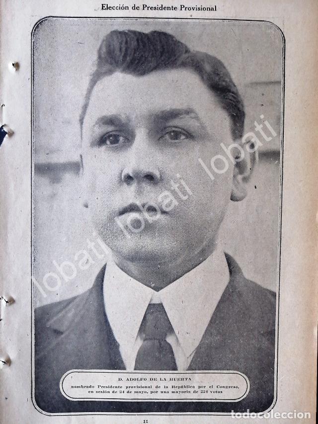 Poster collecting: CARTEL ANTIGUO ORIGINAL DE NOTA ANTIGUA ELECCION DE ADOLFO DE LA HUERTA 1920
