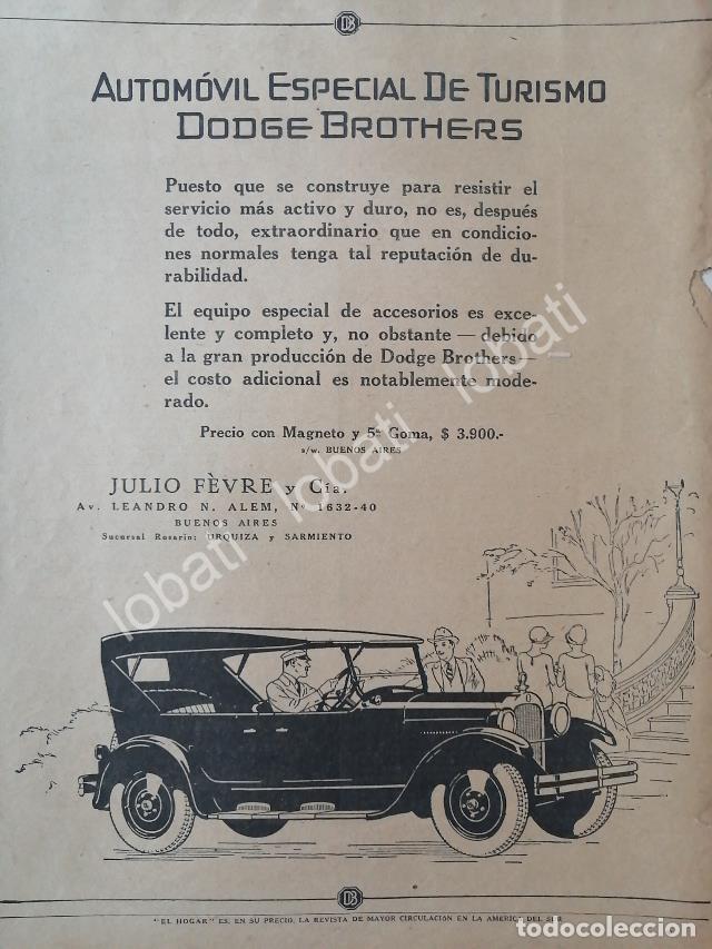 Poster collecting: CARTEL ANTIGUO ORIGINAL DE AUTOS DODGE BROTHERS 1926 COUPE / RARO/ N84