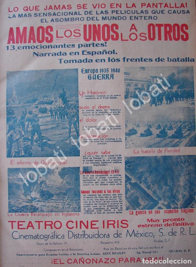 Sammeln von Plakaten: CARTEL ANTIGUO ORIGINAL DE CINE IRIS, PELICULA AMAOS LOS UNOS A LOS OTROS 1941 /SGM