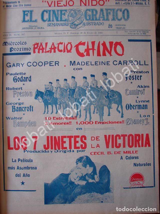 Sammeln von Plakaten: CARTEL ANTIGUO ORIGINAL DE PELICULA LOS 7 JINETES DE LA VICTORIA 1941 /RARO