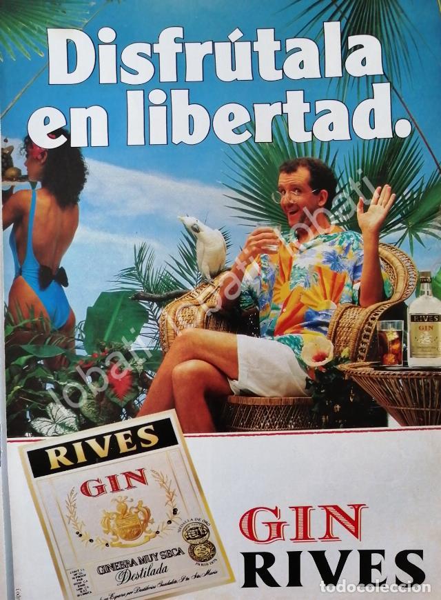 Coleccionismo de carteles: CARTEL ANTIGUO ORIGINAL DE GINEBRA RIVES 1980s /V321
