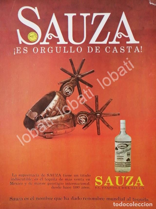 Colecionismo de cartazes: CARTEL ANTIGUO ORIGINAL DE TEQUILA SAUZA 100 ANIVERSARIO /V346