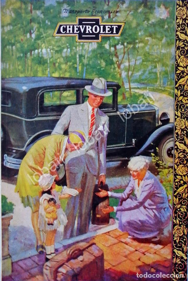 Poster collecting: CARTEL ANTIGUO ORIGINAL DE AUTOS CHEVROLET GENERAL MOTOROS 1930 /132