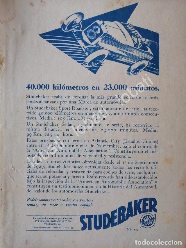 Poster collecting: CARTEL ANTIGUO ORIGINAL DE AUTOS STUDEBAKER ERSKINE SIX CLUB SEDAN 1926 /131